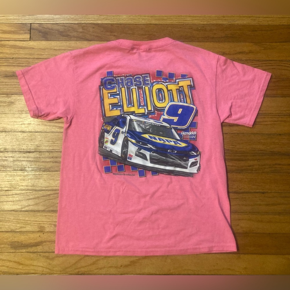 NASCAR Chase Elliott #9 2020 Pink Shirt Size Youth Medium